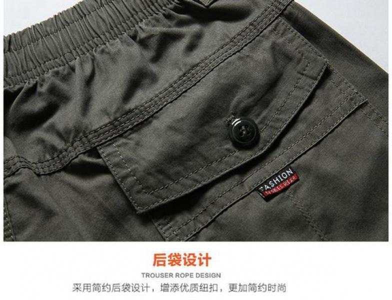 Product Introduction of Summer Men's Casual Middle-Aged Cropped Pants Dad Workwear Shorts Middle-Aged and Elderly Cotton Loose Breeches Thin Pirate Shorts Menswear Lingerie 20