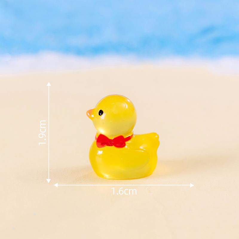 Product Introduction of 1Pc Mini Fluorescence Duck Cute Ducks Glow In The Dark DIY Handicraft Micro Landscape Dollhouse Fairy Garden Home Decor 21