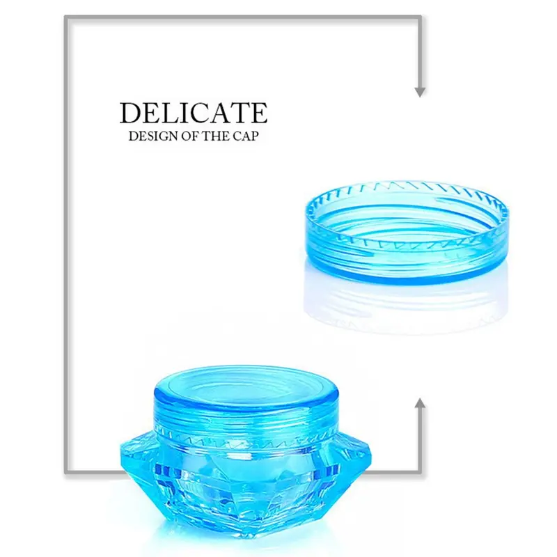 Hộp Kem Dưỡng Da Mặt Hình Polystyrene, 5g, Lọ Du Lịch, Chai Có Thể Nạp Lại Trong Suốt, Hộp Mẫu Dùng Thử 5