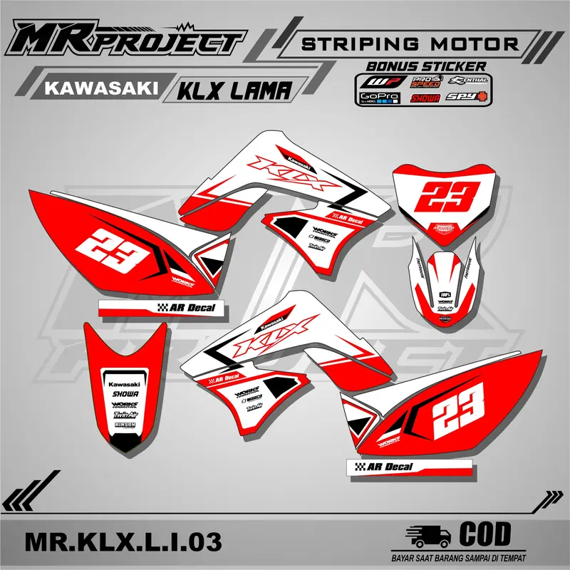 striping KLX 150 Lama,S OLD/L-Stiker striping lis variasi motor klx 150 S / L lama Motorcycle 3