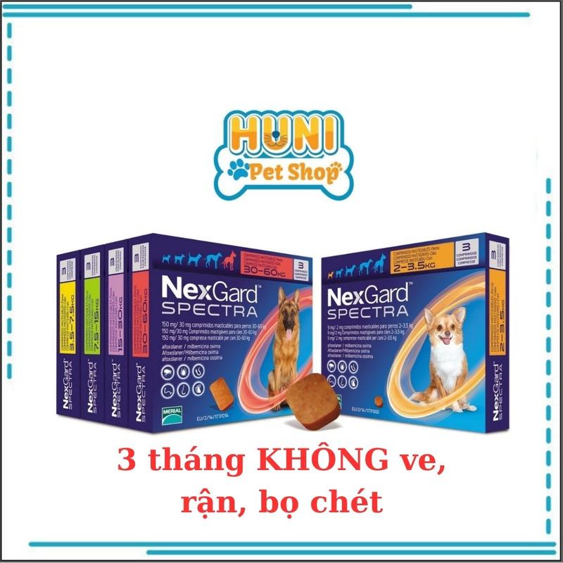 Nexgard Spectra thuốc trị ve chó, bọ chét diệt ghẻ cho chó hiệu quả thương hiệu Pháp (1 viên) - VINPETI