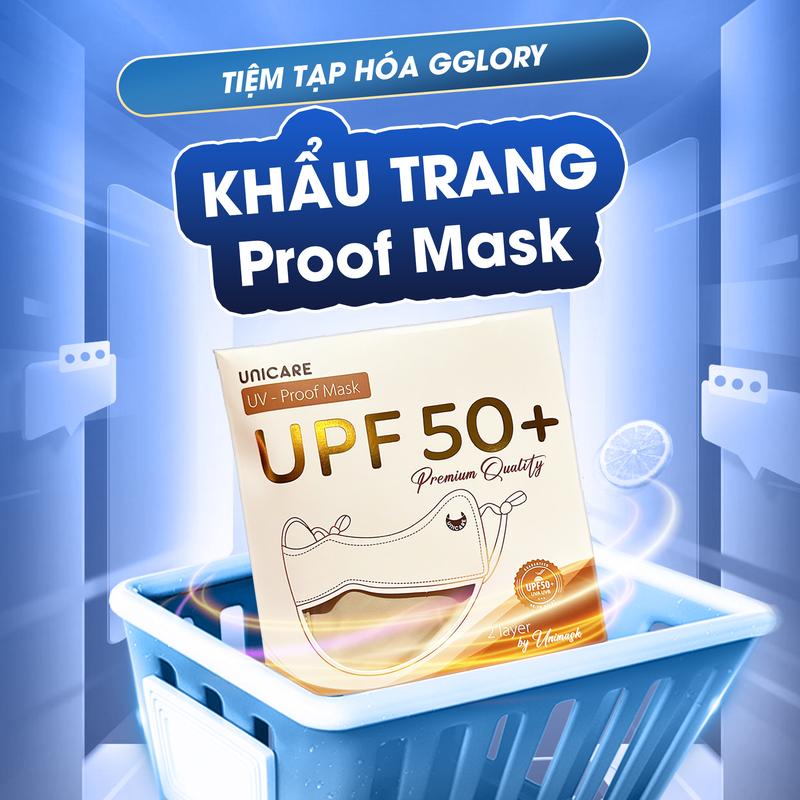 UNICARE Khẩu trang Proof Mask Chống Tia UV Chất Lụa Băng Mềm Mịn Mát Thông Thoáng