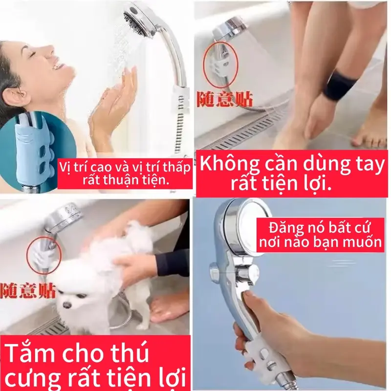 ￼Giá treo vòi hoa sen gắn tường không đinh Phụ kiện phòng tắm Vòi hoa sen có giác hút mạnh bằng silicon Phụ kiện vòi hoa sen Giác hút vòi hoa sen không thấm nước 2