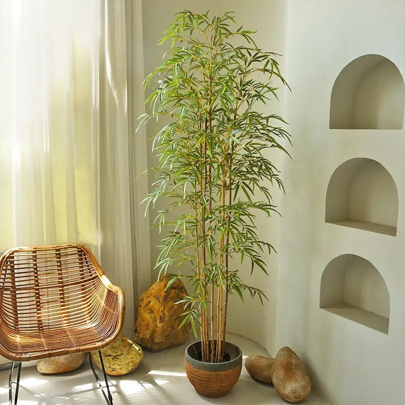 Artificial tree, Artificial bamboo, 5FT-150CM Tall, Suitable for home, studio, restaurant landscape decoration
