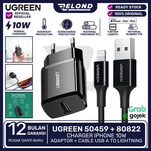 UGREEN Charger iPhone 10W + Kabel USB Type A To Lightning MFI