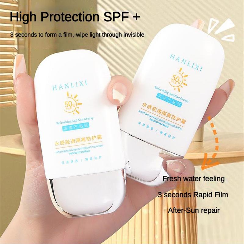 Kem Chống Nắng, HANLIXI, Làm Mát, Dưỡng Ẩm, Trong Suốt, Mịn, Có Bảo Vệ Chống Tia Cực Tím, Hiệu Ứng Khuếch Đại kem  chống  nắng  hanacom