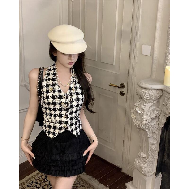 Product Introduction of Cổ Yếm Phong Cách Hàn Quốc, Dễ Thương Và Gợi Cảm, Không Tay, Cổ Áo, Dành Cho Nữ, Thích Hợp Cho Mùa Hè, Dễ Phối Đồ 5