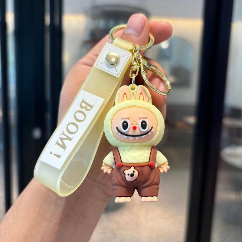 Product Introduction of Silicone cartoon pendant Labbubu Keychain bag pendant backpack accessories 9
