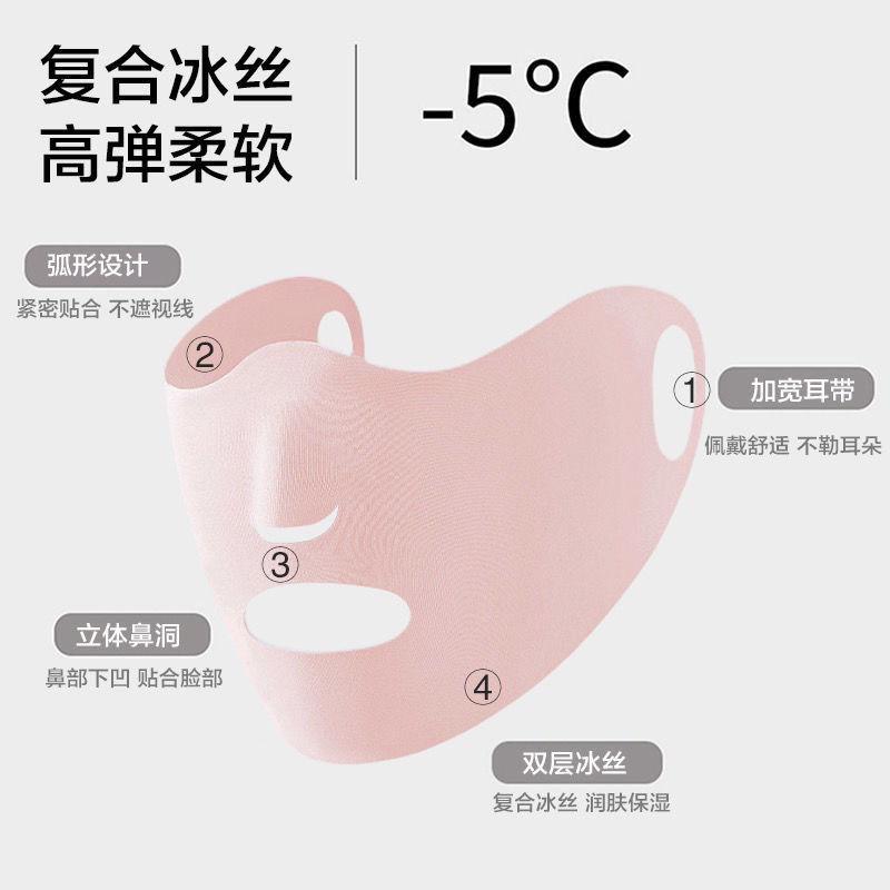 Product Introduction of Mặt Nạ Lụa Lạnh Chống Nắng, Chống Tia UV, Thiết Kế Ba Chiều, Thoáng Khí, Mặt Nạ Khuôn Mặt Sửa Đổi, Mặt Nạ Toàn Mặt, Che Nắng, Thích Hợp Cho Góc Mắt 4