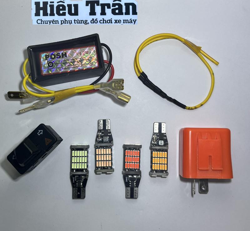  COMBO Đèn harza T15 xe Wave 50 100 110. fu fi có bảo hành 1 tuần đầu sử dụng 