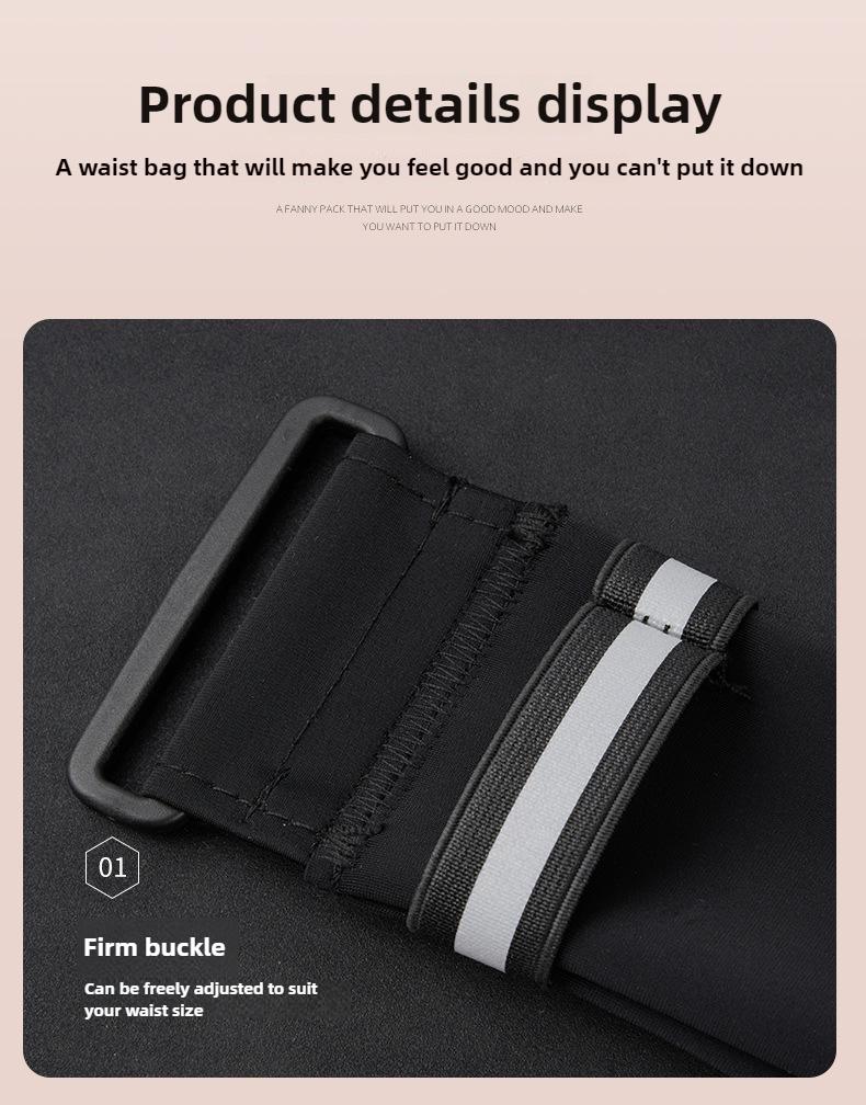 Product Introduction of Z Running waist bag, mobile phone bag, women's outdoor morning running water bottle bag, waist belt, men's waterproof invisible sports fitness close fitting equipment 20