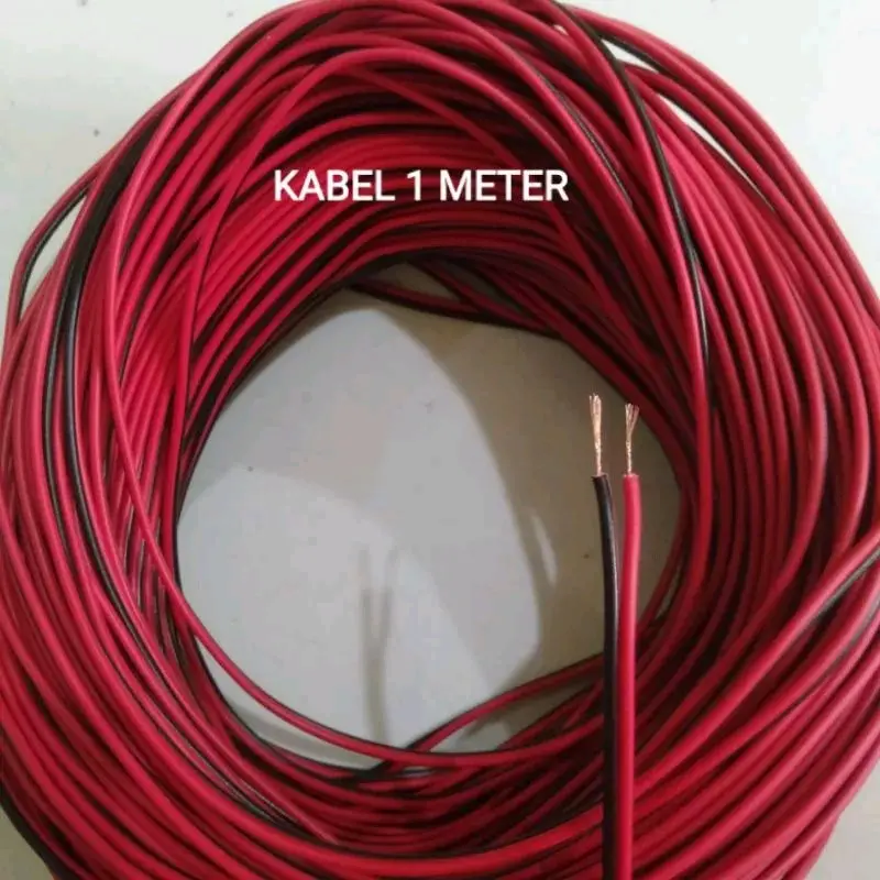 KABEL PER METER BUAT MOTOR SERBA GUNA MERAH HITAM