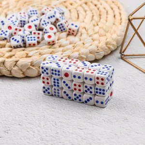 50 Pcs Dadu 14mm / Dadu Permainan Game / Dice Sudut Bulat