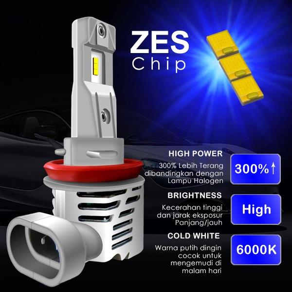 AYOTO A3 H11 45 W Sepasang 2 Pcs Lampu Kabut Foglamp 3 Warna LED 3