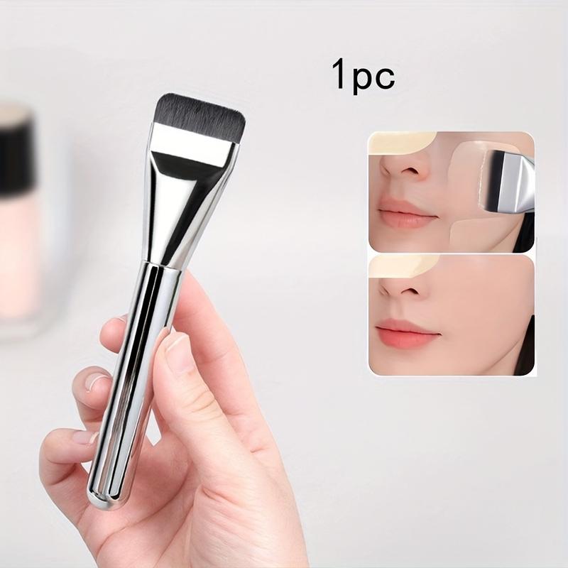 Cọ Tán Kem Nền Pro Master, Siêu Mỏng, Nhẹ, Thiết Kế Đầu Phẳng, Để Tạo Đường Viền Khuôn Mặt Liền Mạch, Pha Kem Nền Và Áp Dụng Mặt Nạ, Chất Lượng Cao Cấp, Dễ Lau Chùi, Thích Hợp Cho Kết Quả Hoàn Hảo 3