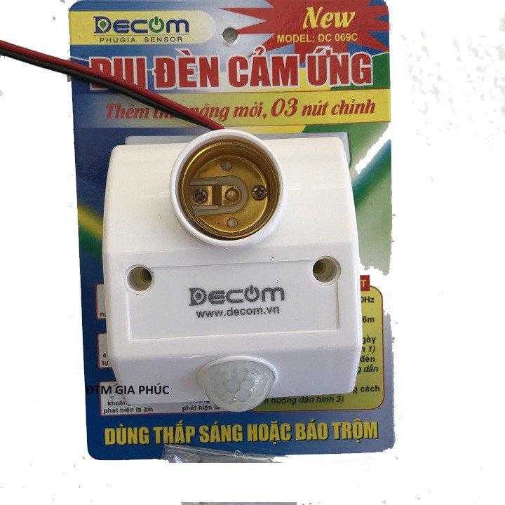 ĐUÔI ĐÈN CẢM ỨNG HỒNG NGOẠI 3 NÚT CHỈNH DECOM DC069C - TikTok Shop Vietnam