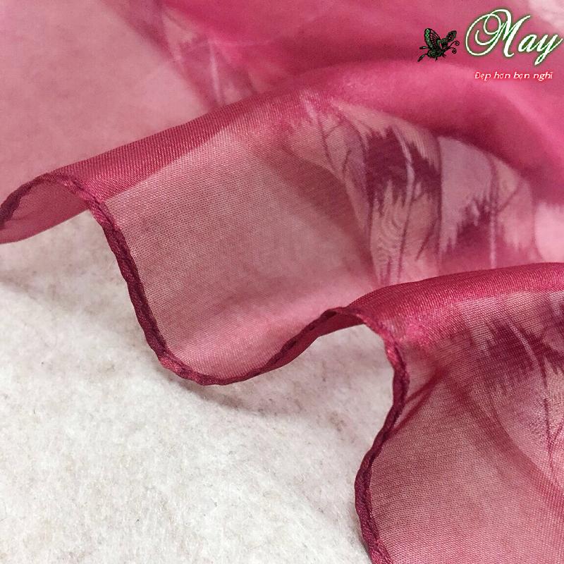 Product Introduction of Khăn choàng voan lụa in hình 3D đẹp mắt-Khăn đi biển, khăn choàng nữ Hoa Quàng Cổ Women Voi 7