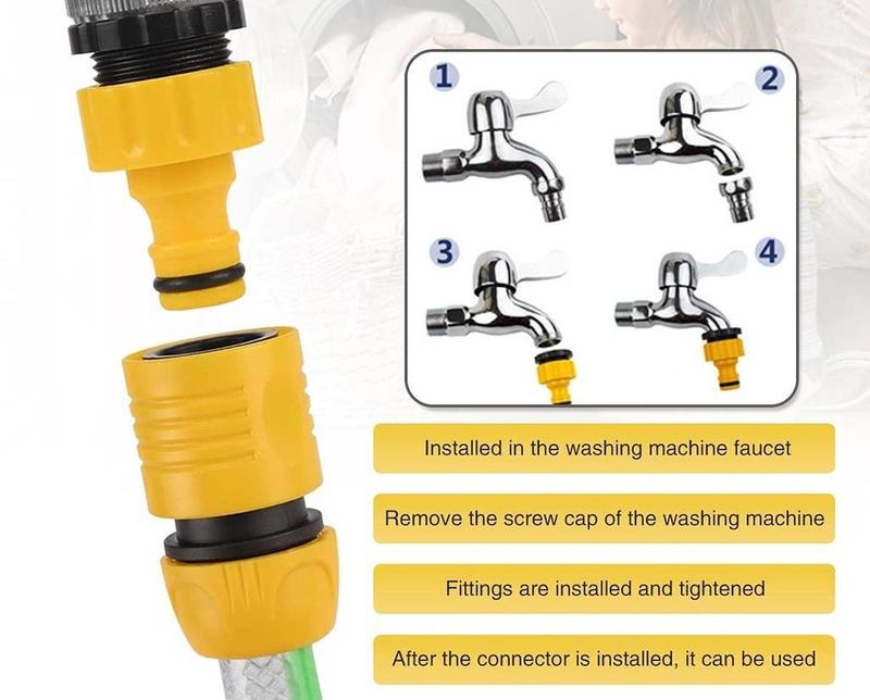 Product Introduction of 1/2 inch Quick Water Tap Adapter Irrigation Hose Connector Garden Tools 7