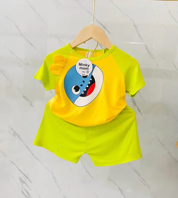 Bộ cộc tay thun lạnh cho bé trai và bé gái 8 -17kg 3