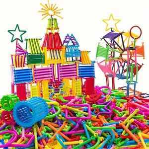 Set de 205 Piezas de Bloques de Construcción de Varita Mágica para Niños, Juguete Educativo, Herramienta de Aprendizaje Multifuncional, Regalo Perfecto para Halloween y Navidad