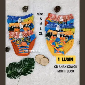 LUSINAN CD ANAK COWOK MOTIF LUCU / SEMPAK ANAK MOTIF LUCU LUSINAN