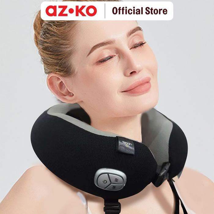 Gambar AZKO Lexata Bantal Pijat Leher On The Go - Hitam/Abu-Abu Pillow Neck Massager Alat Pijat Leher Praktis Peralatan Kesehatan Bantal Refleksi Pijat dari AZKO ID Kota Administrasi Jakarta Timur Tokopedia