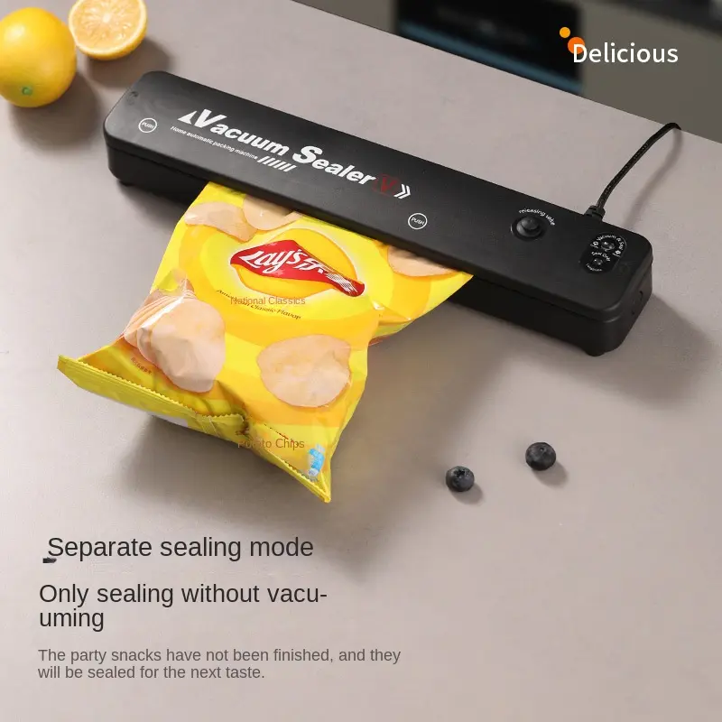 Sealing Machine Small Household Food Packaging Machine Automatic Sealing Cooked Food Compression Plastic Seal Preservation Machine