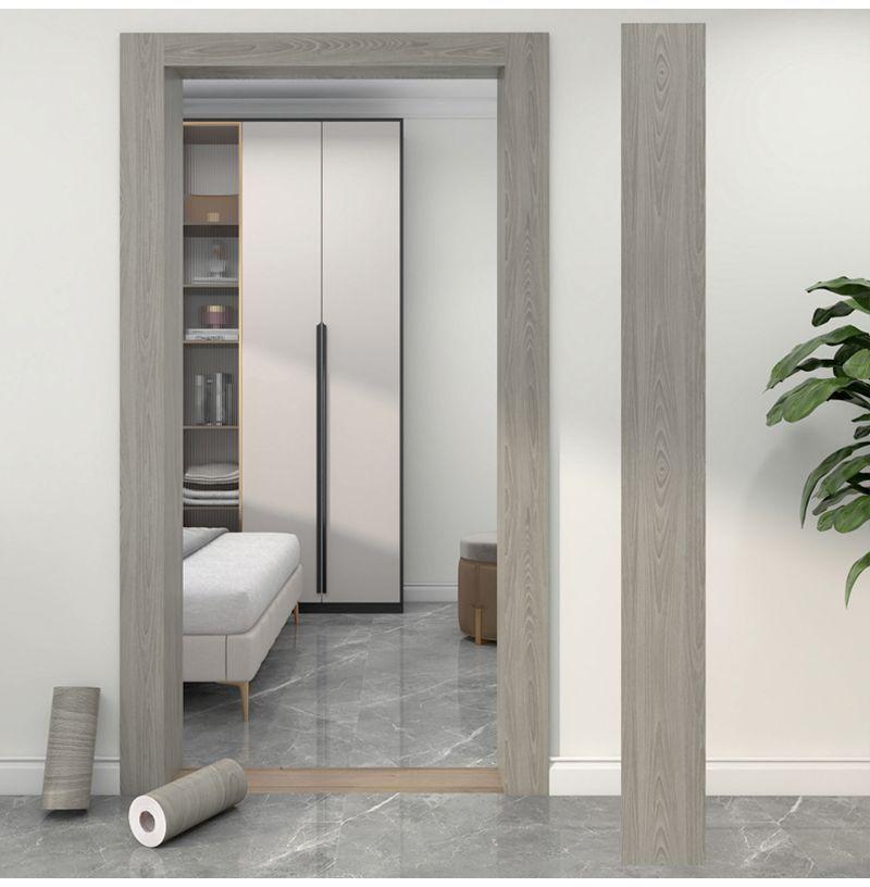 Product Introduction of Gray By Frame By Edge Wood Grain Sticker Self-Adhesive Waistline Skirting Line Window Sill Frame Decoration Renovation Waterproof Edge Wrapping Paper 14