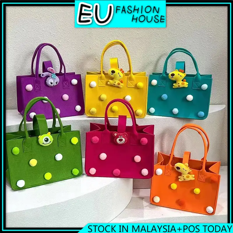 ( READY STOCK ) Cartoon Mummy Gift felt Portable Bag Storage Susu Pamper Diaper Wallet Purse Travel 1170