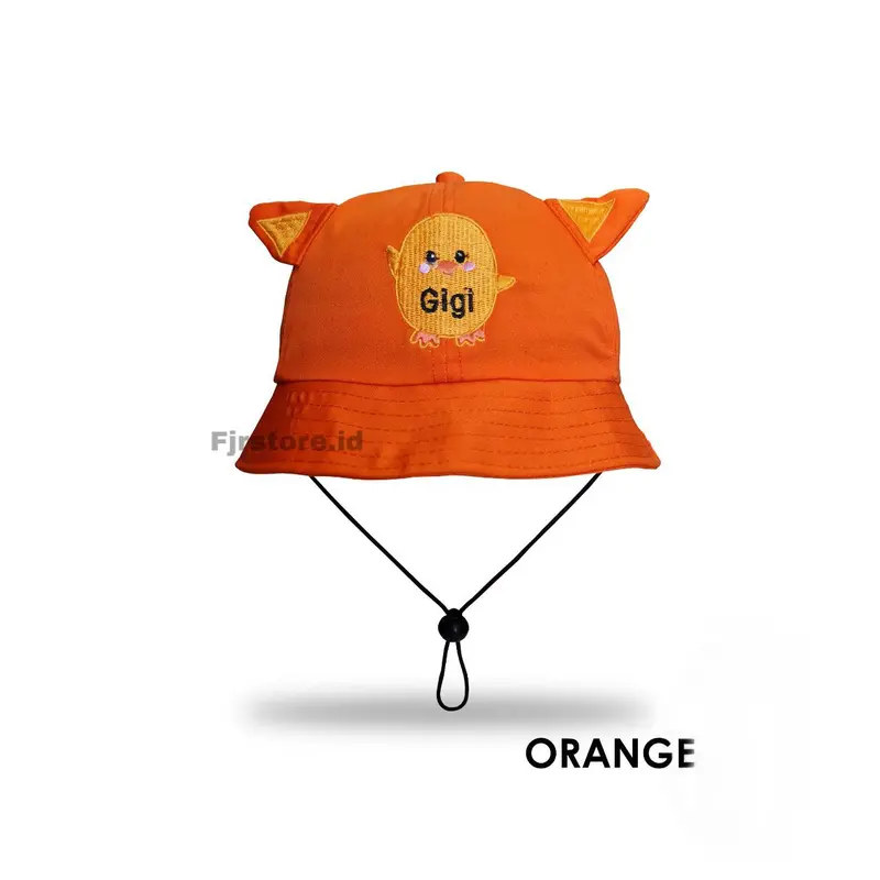Topi Bucket Hat Anak Motif Bordir Wisky-Squishy | Bucket Anak Laki-Laki Dan Anak Perempuan 6