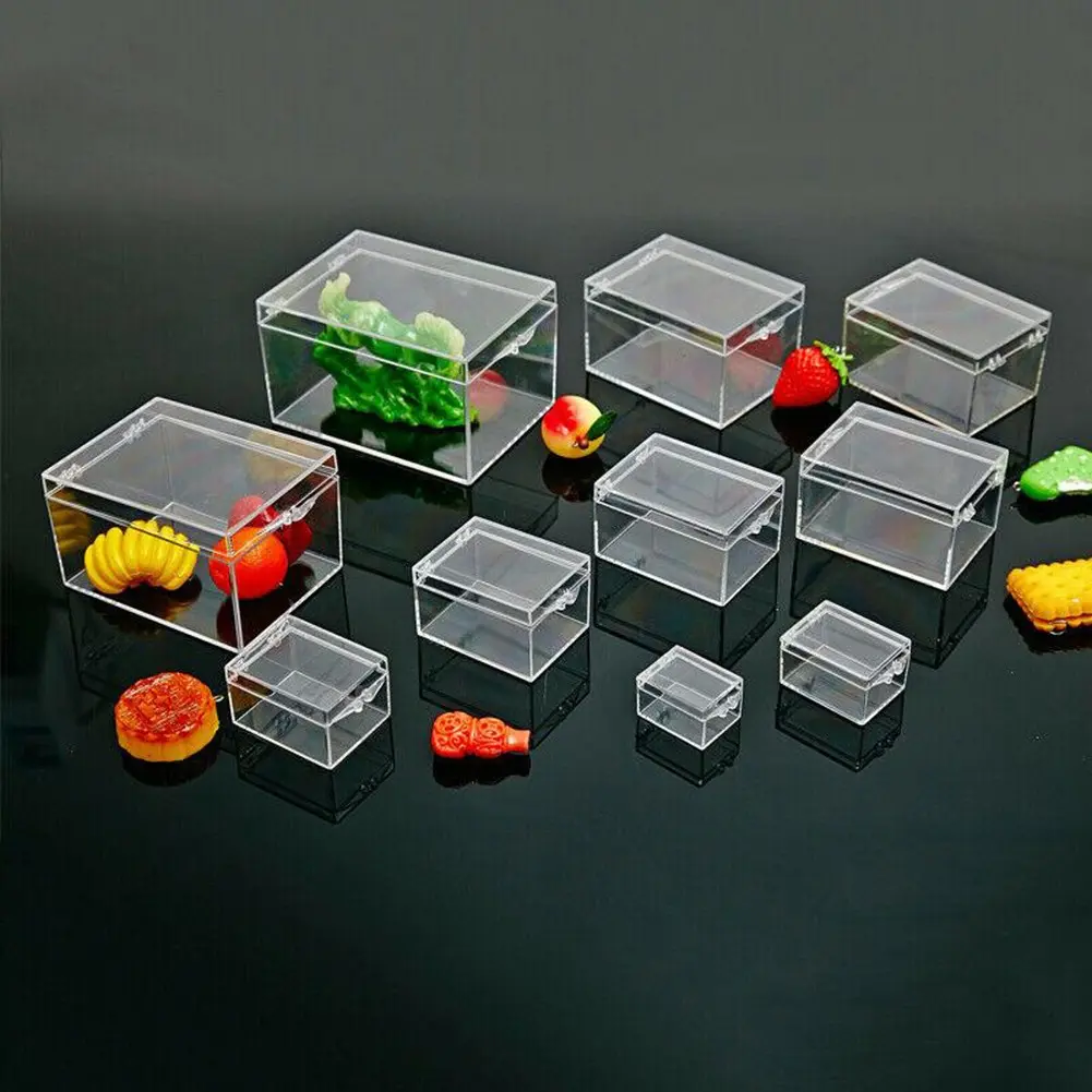Clear Plastic Box Rectangular  for ct Specimen Display Desktop Storage Boxes