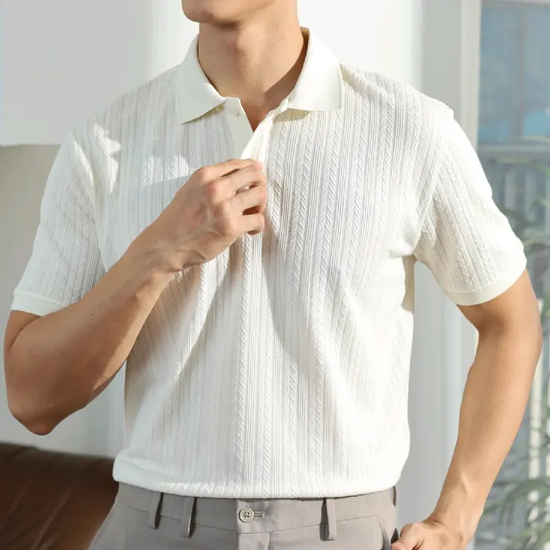 Áo Polo dệt len OTIS STAR, Form Regular Fit, Chất vải mềm mịn, thoáng mát, hạn chế nhăn 1