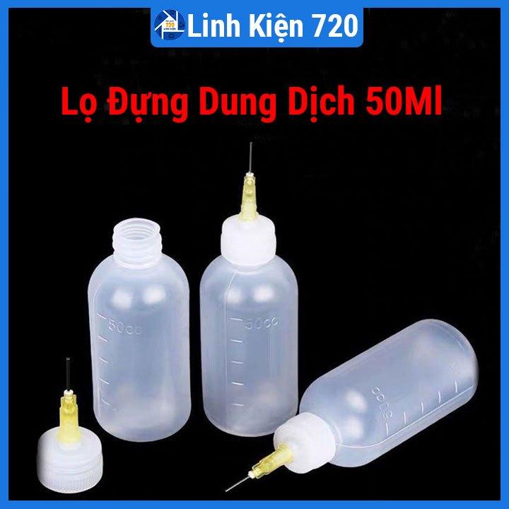 Lọ Đựng Dung Dịch 50Ml Kèm Kim Tiêm Tiện Lợi