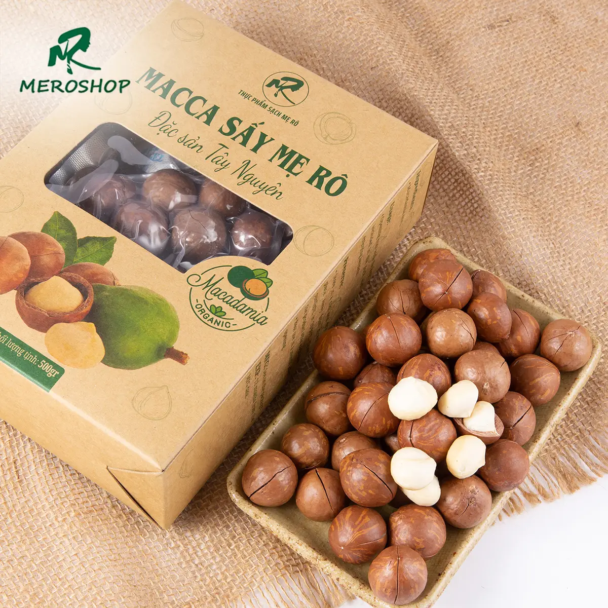 Hạt macca sấy chín (còn vỏ) size Trung Mẹ Rô Có hồ sơ công bố, Xuất hóa đơn công ty đầy đủ