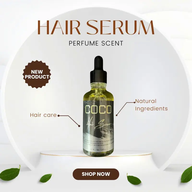 Serum Dưỡng Tóc COCO Cho Tóc Vào Nếp, Suôn mượt 50ml 0