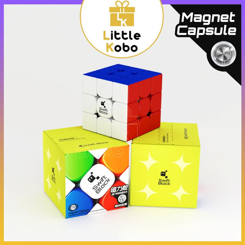 Rubik 3x3 Gan Swift Block 355S 3x3 Rubic Gan Budget Cube Có Nam Châm Khoan Lỗ Đồ Chơi Trí Tuệ Trẻ Em - Little Kobo Toy