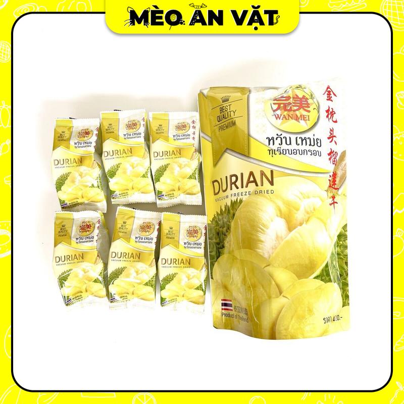 Sầu riêng sấy khô Thái Lan siêu ngon gói to 215g Snack Ăn Vặt