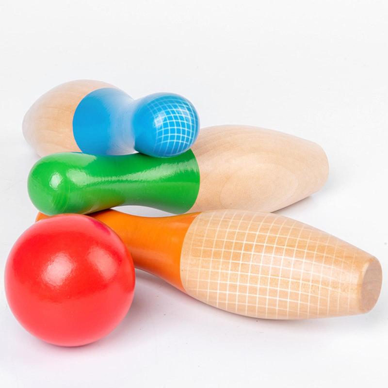 Product Introduction of Đồ Chơi Bowling Trẻ Em Bằng Gỗ, Ngoài Trời, Giáo Dục, 10 Chai Gỗ, Dành Cho Bé Trai Và Bé Gái, Quà Sinh Nhật 1