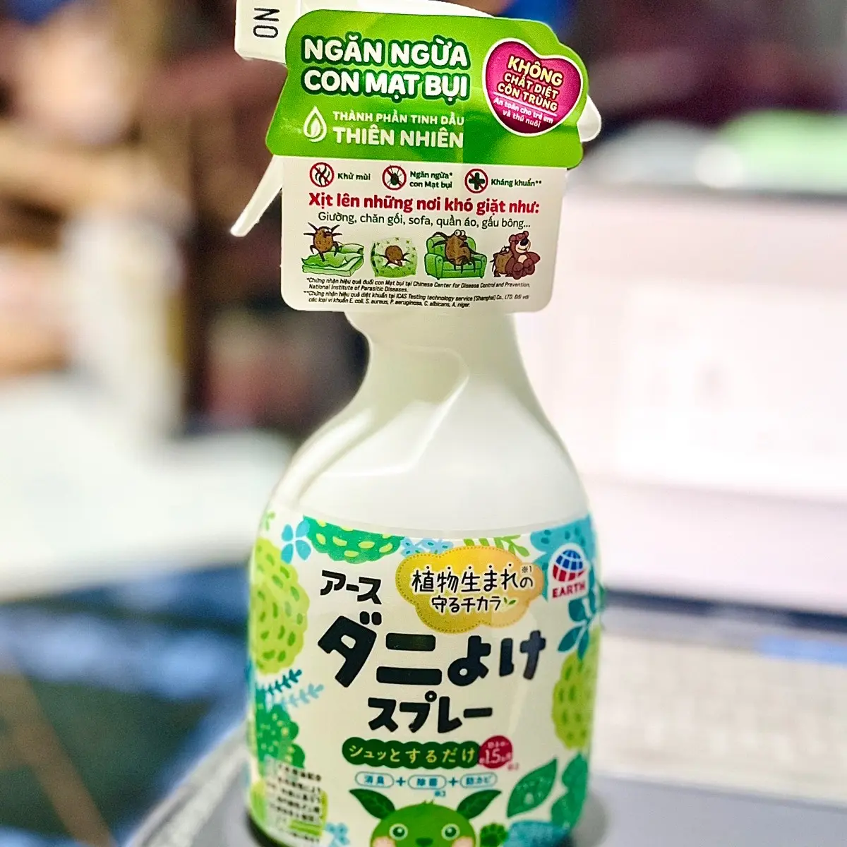 Xịt thơm vải Taha ngừa mạt bụi gây ngứa thơm mát Nhật