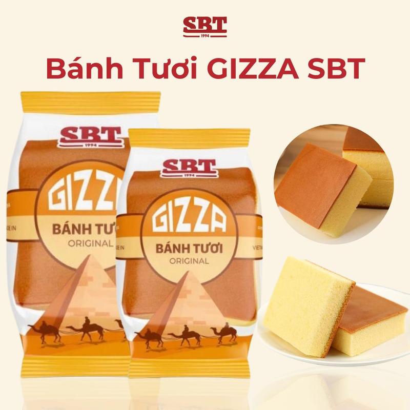 Bánh Bông Lan Tươi Gizza Original SBT Thơm Ngon, Bổ Sung Dinh Dưỡng Cho Bữa Sáng, Bữa Phụ, Ăn Vặt 0