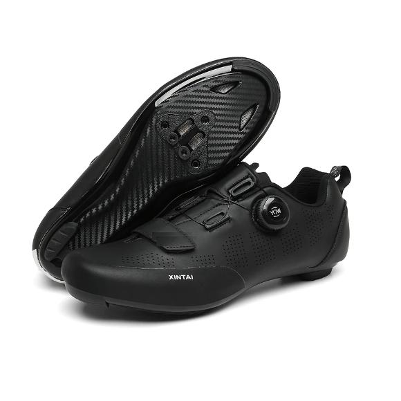 Giày Xintai đạp xe cá road 1 dán 1 vặn đế vân carbon Sport Đạp Xe Đạp