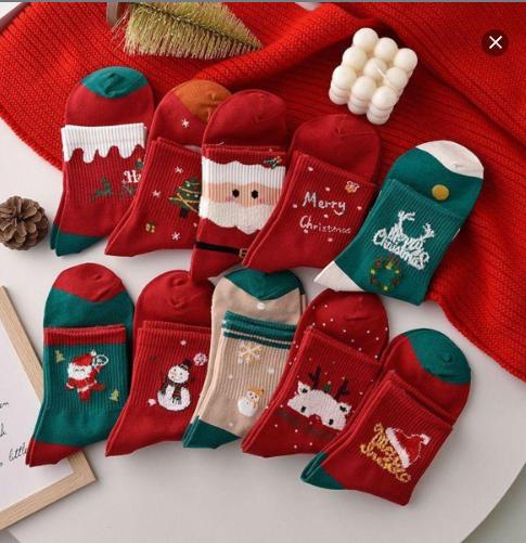Set 10 đôi tất len Noel đáng yêu cho bé trai bé gái size 1-12 tuổi
