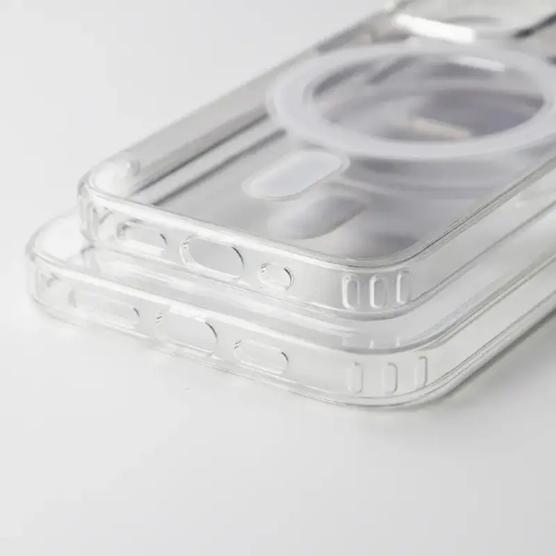 MAGSAF3 CASE - Fullcover Anticrack on every side Clear- For XR XSMAX 11/11PRO/11PROMAX/12MINI/12/12PRO/12PROMAX/13 MINI/13/13PRO/13PROMAX/14/14PLUS/14 PRO/14 PROMAX/15/15PLUS/15 PRO/15 PROMAX 1