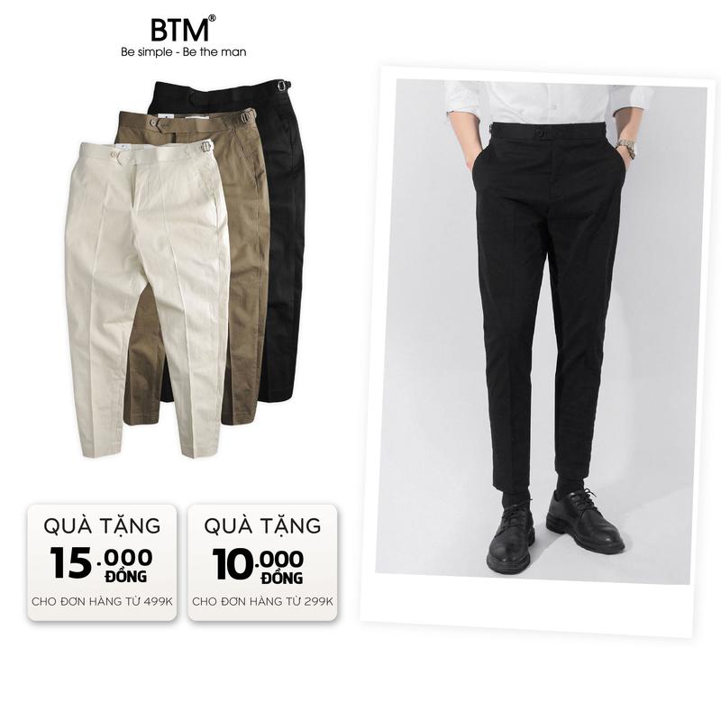 Quần Kaki Nam Dài BTM SIDETAB FORM SLIM Tăng Giảm Cạp Menswear - Mã 46.543