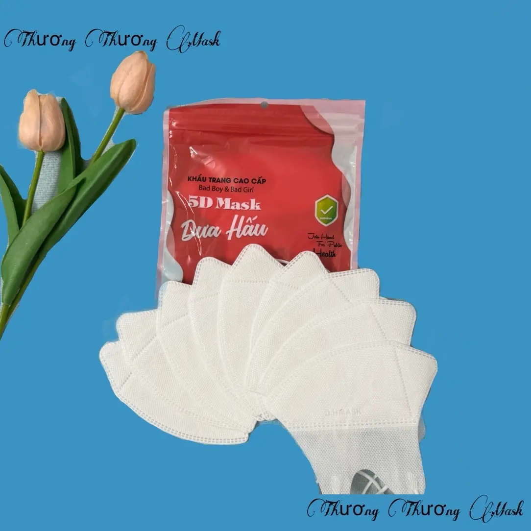 200 Chiếc Khẩu Trang DƯA HẤU 3 Lớp Kháng Khuẩn Phụ Kiện Che Mặt Accessories Móc Khoá Voi