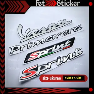 Emblem Timbul Vespa / Emblem 3D Vespa Matic / Emblem Timbul Vespa Sprint