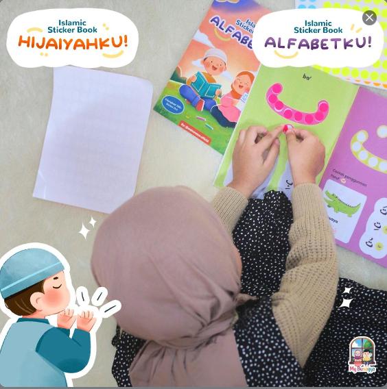 ISLAMIC STICKER BOOK. MAINAN EDUKASI ISLAMI USIA 2 TAHUN KE ATAS 2