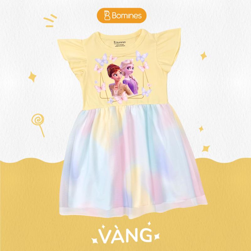 Product Introduction of Váy bé gái công chúa Elsa Bomines, đầm tutu phối lưới mềm mịn cho bé 3- 12 tuổi, 13kg - 36kg DTNLUOIELSAOVUONG 9