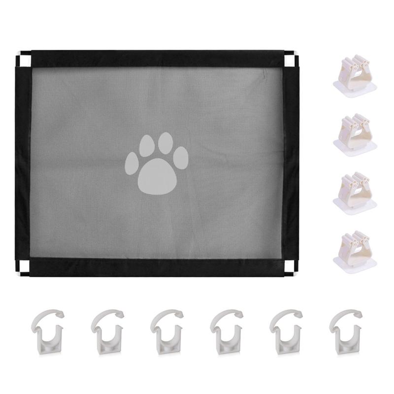 Product Introduction of Pet Screen Door large size  Inches Sliding Doggy Door for Screen Door Lockable Cat Door Screen Door, Automatic Closing 1