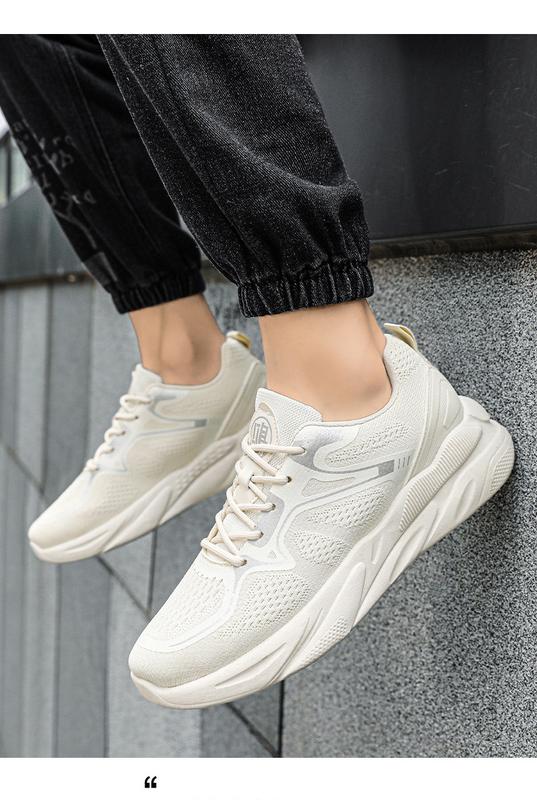 Product Introduction of Giày Lưới Flyknit, Bộ Sưu Tập Mùa Lò Xo 2024, Thoáng Khí, Giày Chạy Bộ Thể Dục Thể Thao Đi Chơi Dành Cho Nam Giới, Màu Xanh Lá Huỳnh Quang, Không Trơn Trượt, Phong Cách Daddy, Hợp Xu hướng 11